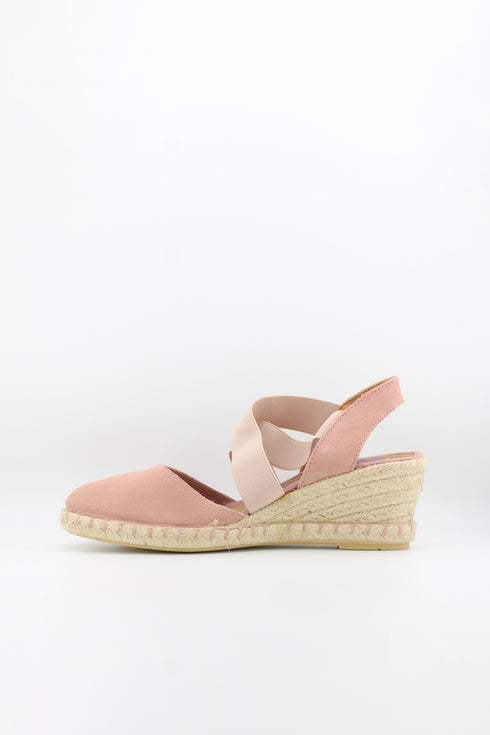 Verbenas Espadrille Wedge Sandals with Elastic Straps